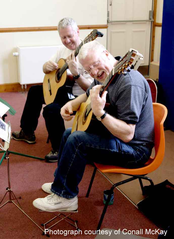 Peter Stock (Chairman, top) and Jim (Secretary, below) - click for enlargement